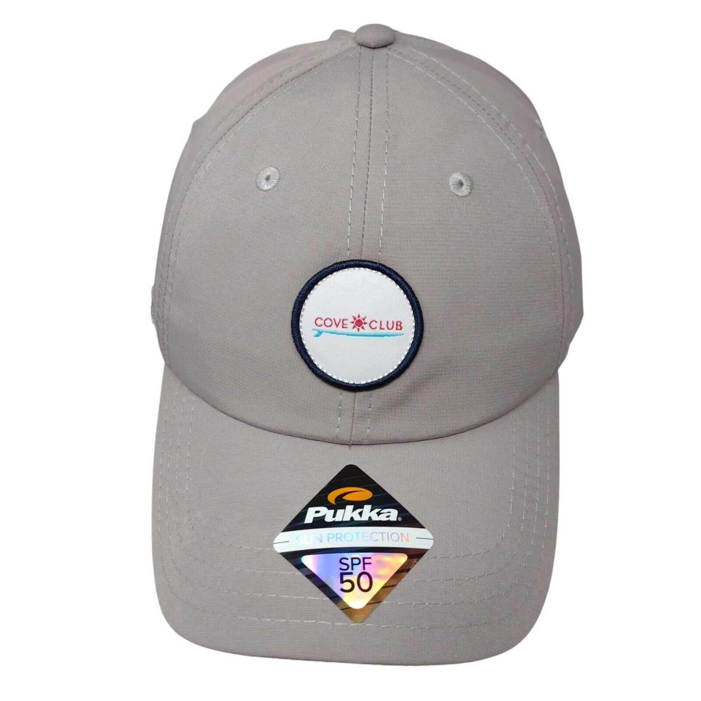 Cove Club Strapback Hat Gray OSFA Sun Protection SPF 50 Pukka W/Tags