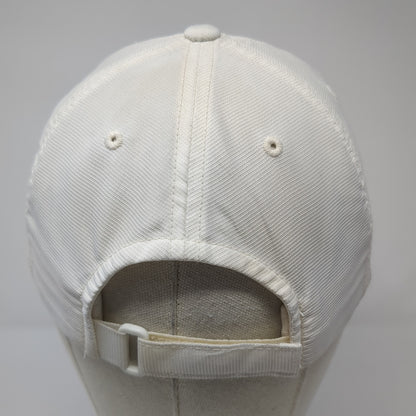 Reebok Strapback Baseball Cap White One Size Adjustable Embroidered 6 Panel