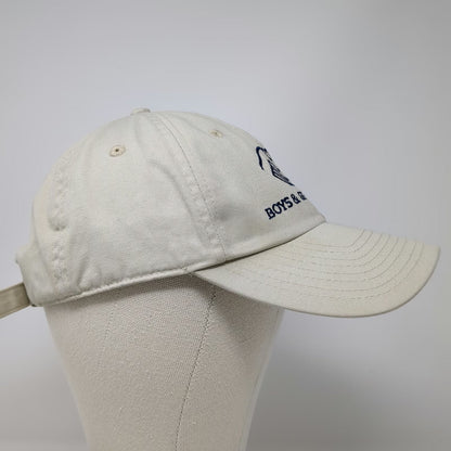 Anaconda Boys & Girls Clubs Baseball Cap Beige Blue OSFM Slideback Cotton Hat