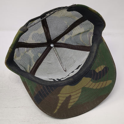 Swingster Trucker Hat Green Camo Vintage Mesh Back STIHL Logo Snapback USA