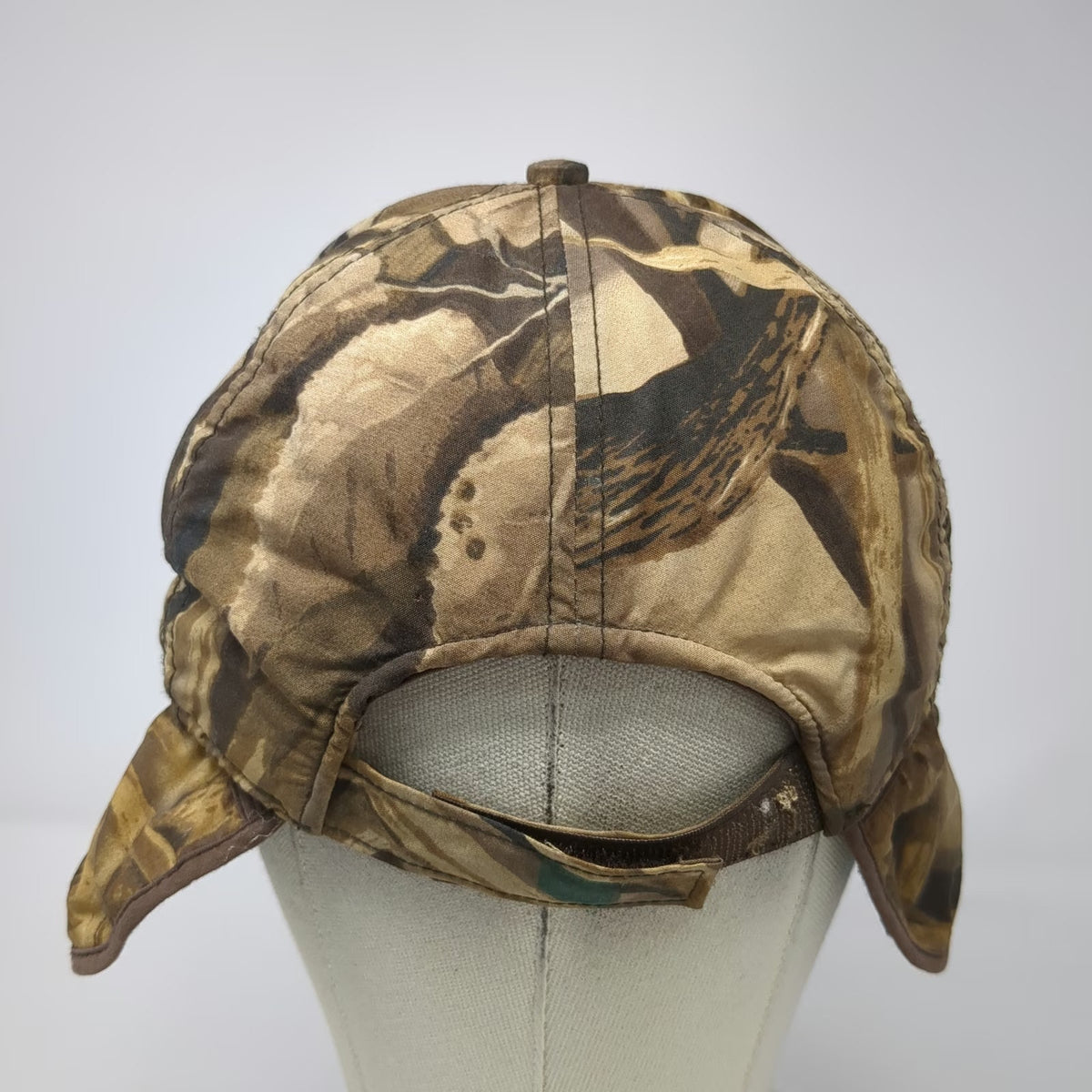 Whitewater Ducks Unlimited Brown One Size Camo Baseball Cap Gore-Tex Flaps Hat