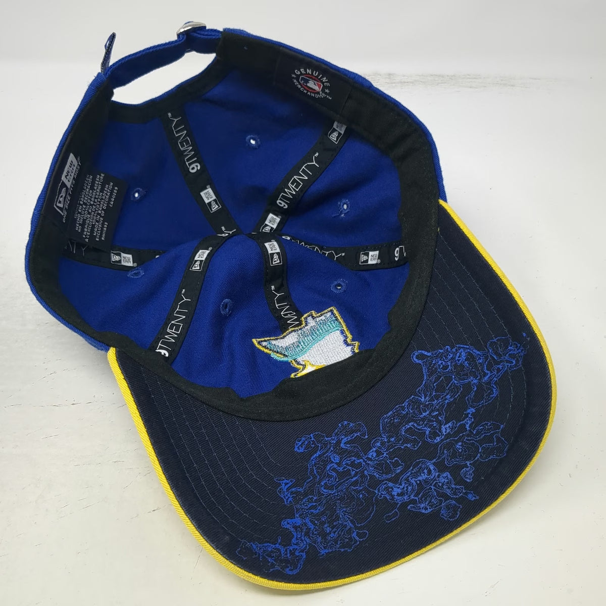 Minnesota Twins MLB New Era Baseball Cap Blue Yellow One Size Strapback MN Hat