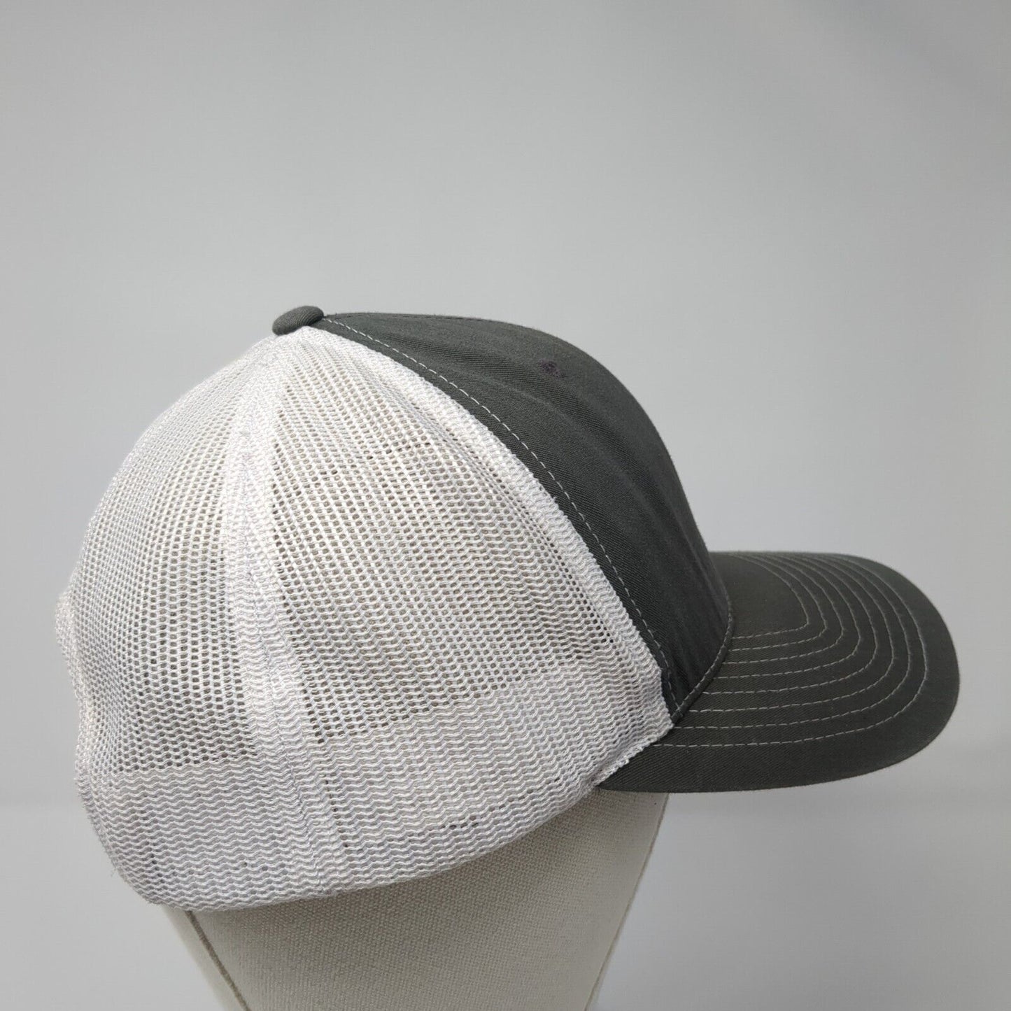 Idaho Snapback Trucker Hat Gray One Size Adjustable Mesh Back Richardson