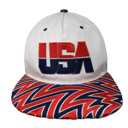USA Snapback Hat Multicolor One Size Adjustable Embroidered Zephyr
