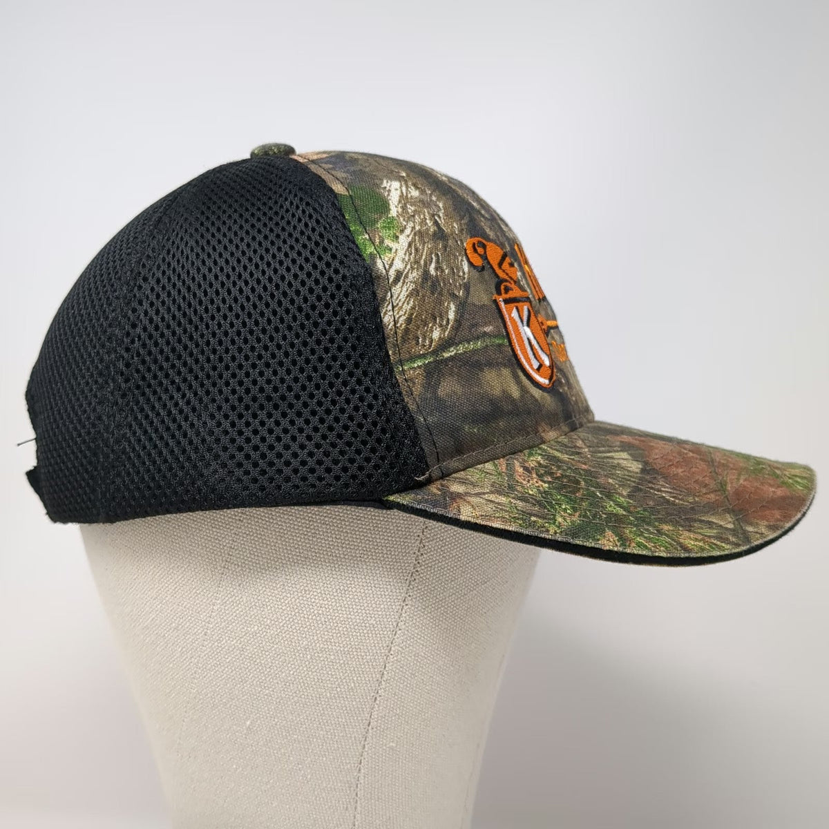 Port Authority Baseball Cap Green One Size Knight Const & Supply Camo Mesh Hat