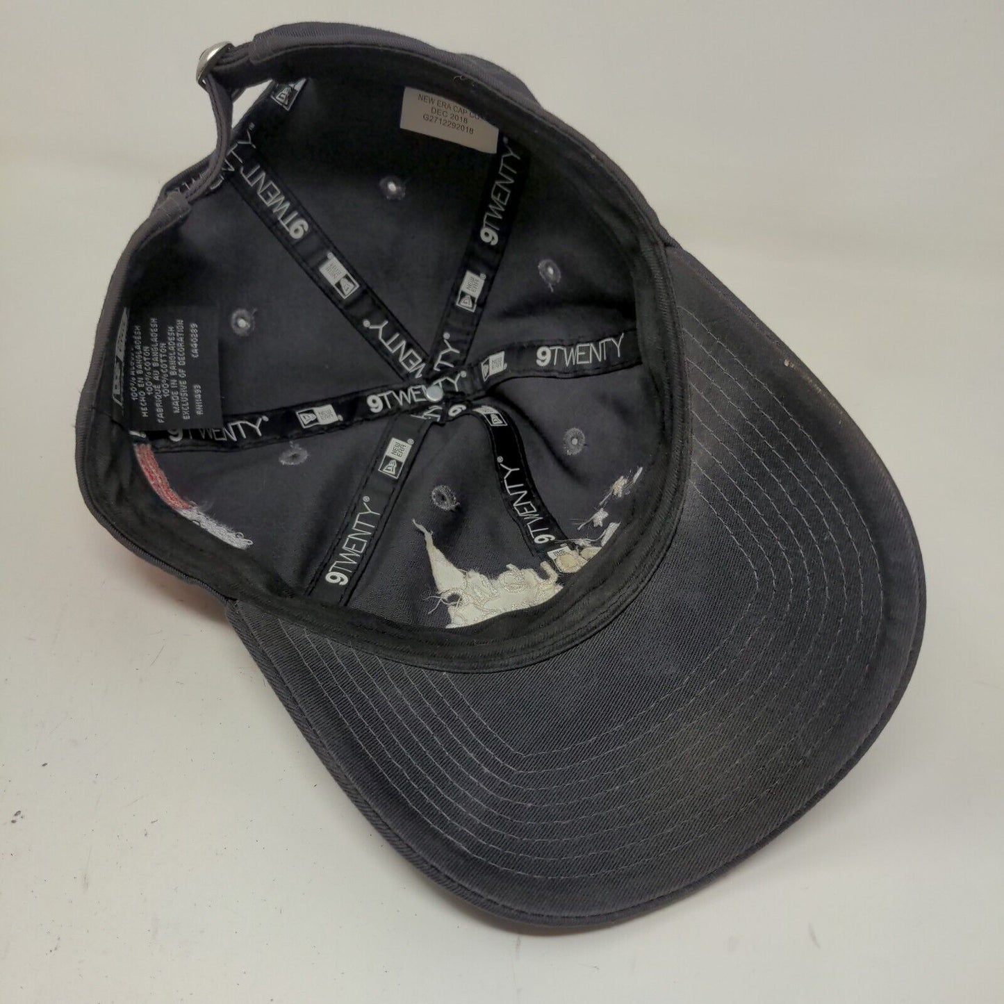 New Era Men's Slideback Hat Gray Size OSFM Embroidered Republic Airways Cotton