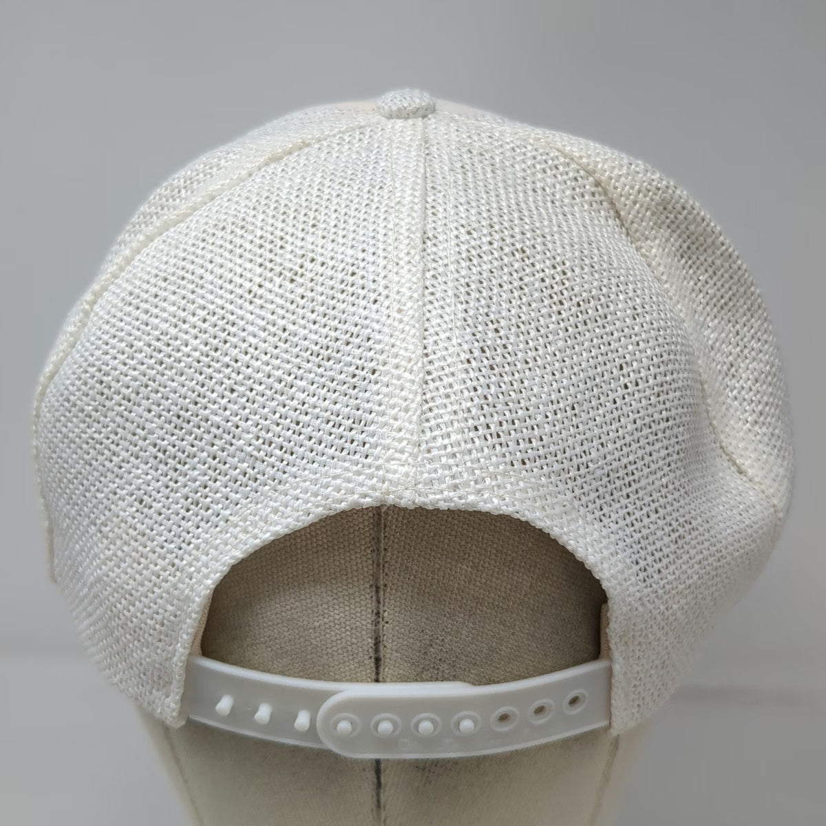 Designer Award Trucker Hat White OS Chevron Safety Award Mesh Snapback Rope
