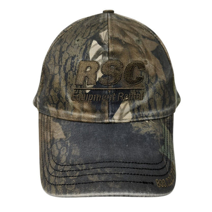RSC Equipment Rental Slideback Hat Camouflage OSFA Embroidered 6 Panel Cotton