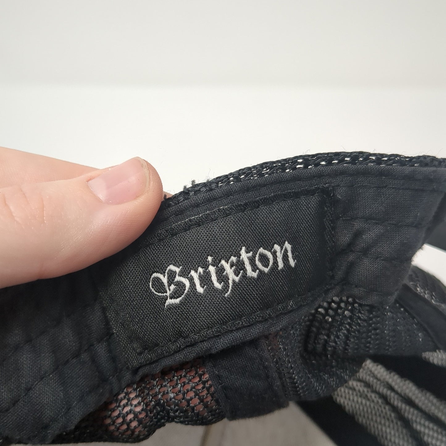 Brixton Custom Quality Snapback Trucker Hat Black One Size Mesh Back