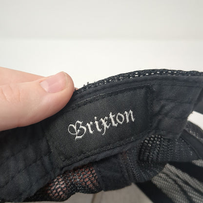 Brixton Custom Quality Snapback Trucker Hat Black One Size Mesh Back