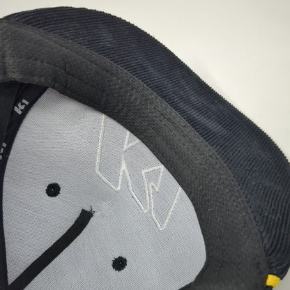K1 Speed 5 Panel Black One Size Corduroy Yellow Rope Snapback Racing Hat