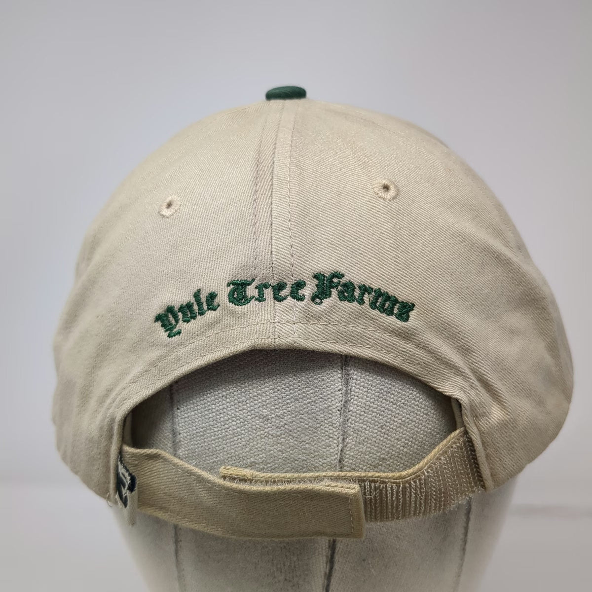 Richardson Baseball Cap Beige Green One Size Yule Tree Farms Hat 203 Strapback