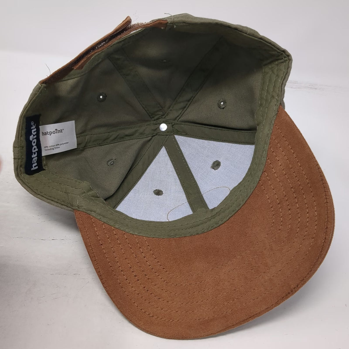 Hatpoint Baseball Cap Green Brown One Size Crete Greece Patch Strapback Hat