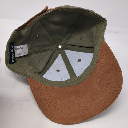 Hatpoint Baseball Cap Green Brown One Size Crete Greece Patch Strapback Hat