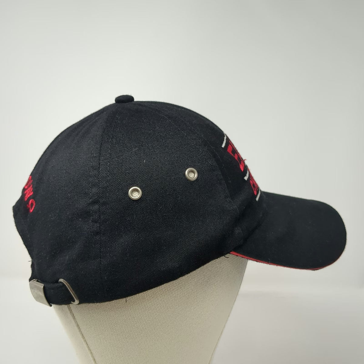 HeadShot Baseball Cap Black One Size Slideback Easton Cheerleader Red White Hat