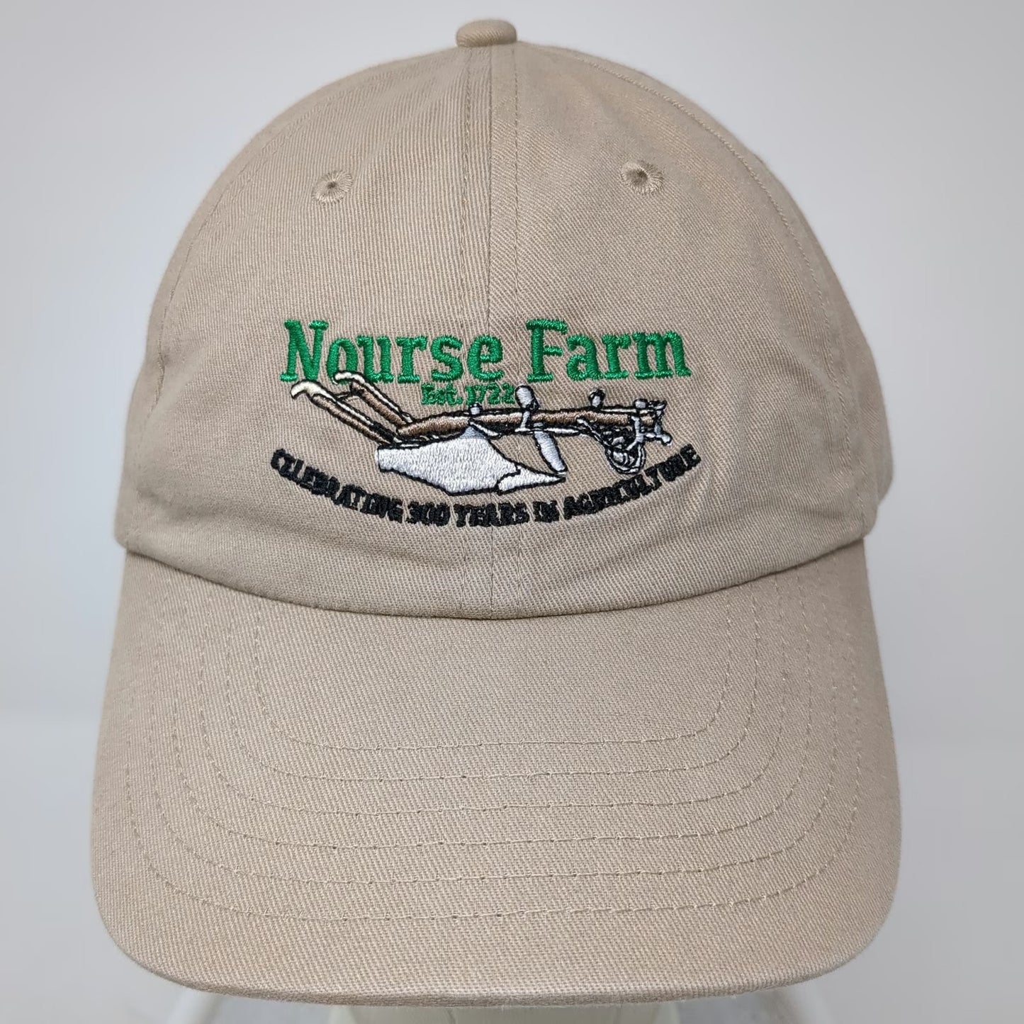 Big Accessories Nourse Farm 300 Years Ag Plow Hat Baseball Cap Beige One Size