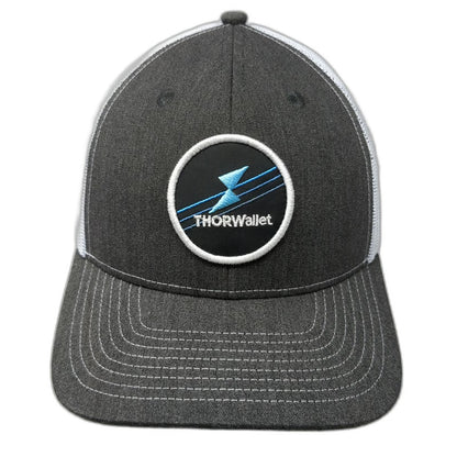 THORWallet Trucker Hat Gray One Size Snapback Mesh Founder Edition Logo Patch