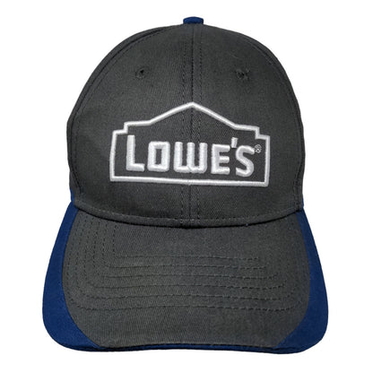 Lowe's Men's Snapback Hat Gray Blue Embroidered Logo Back End Appreciation 2020