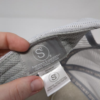 S2faction USA Flag Patch Snapback Trucker Hat White One Size Mesh Back