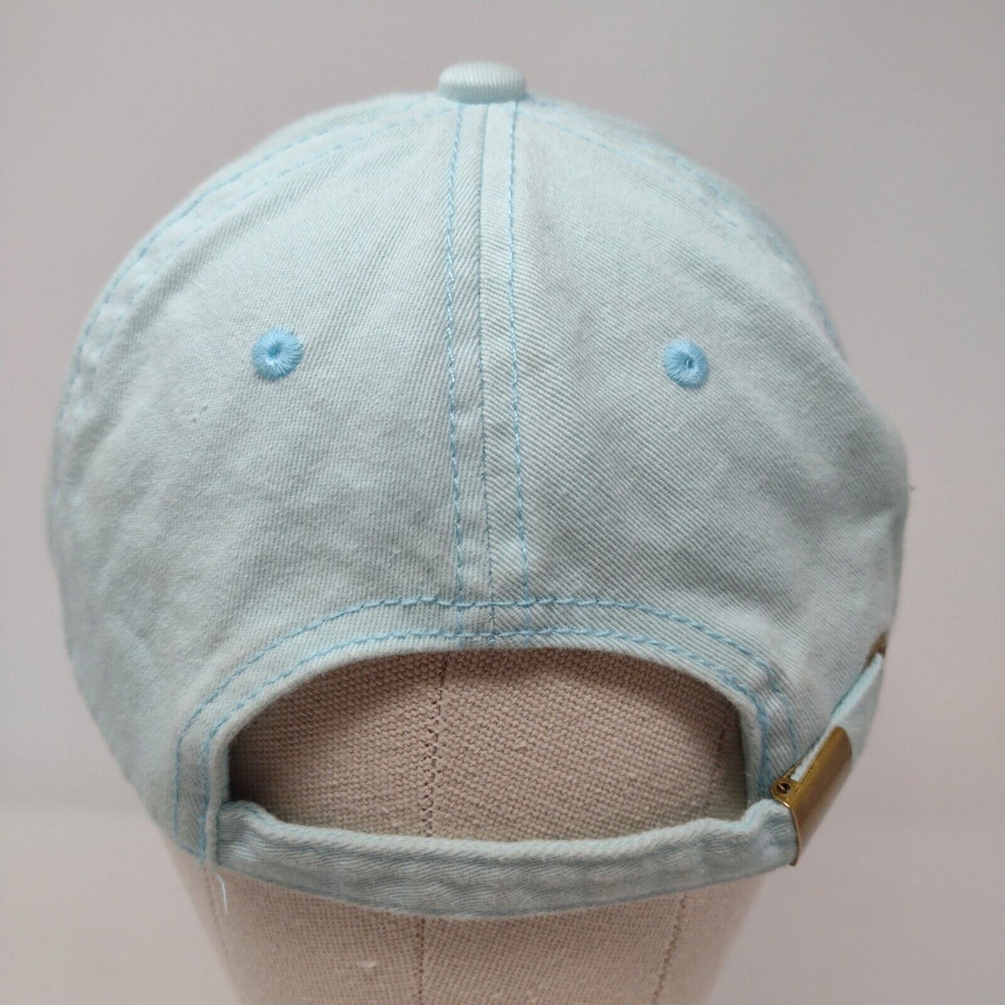 Chok Lids Skideback Hat Blue OSFA Adjustable Vented Holes 6 Panel Blank