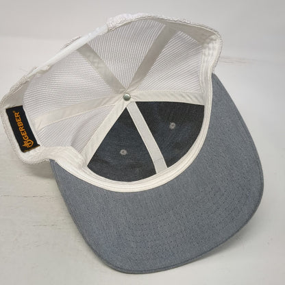 Gerber Trucker Hat Gray One Size Mesh Snapback Iridescent Logo Patch 1939