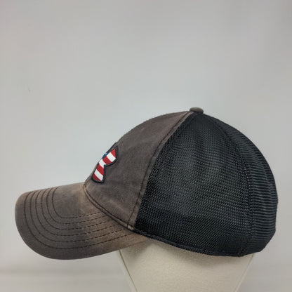 Under Armour Snapback Mesh Back Trucker Hat Black OSFA Embroidered
