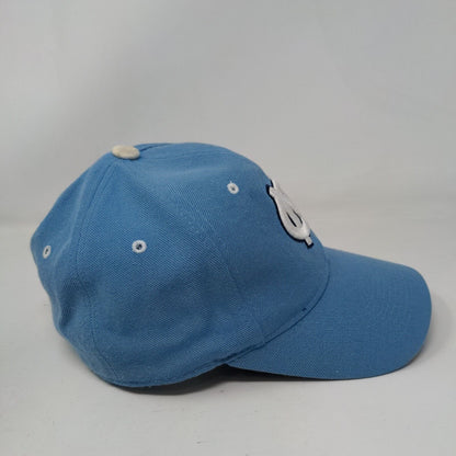 North Carolina Fitted Hat Blue Size 6 7/8 Embroidered Authentic Zephyr The Hat