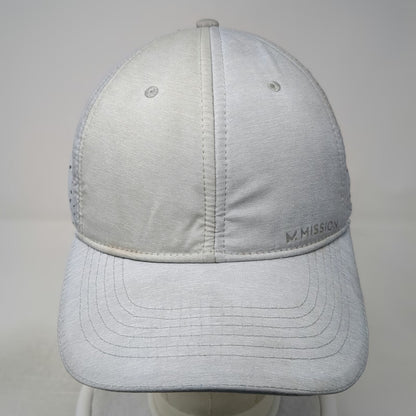 Mission Baseball Cap Gray One Size Cooling Wet to Cool Laser Cut Vent Hat