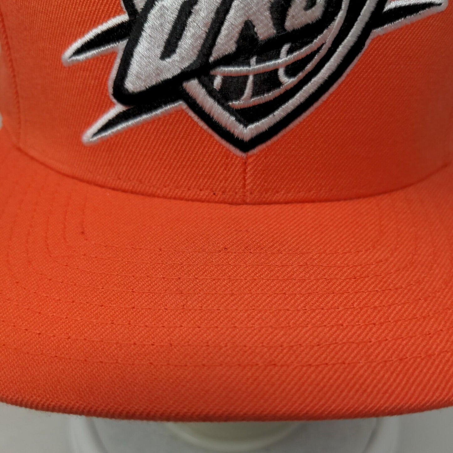 Mitchell & Ness Snapback Hat Orange Oklahoma City Thunder NBA Embroidered Logo