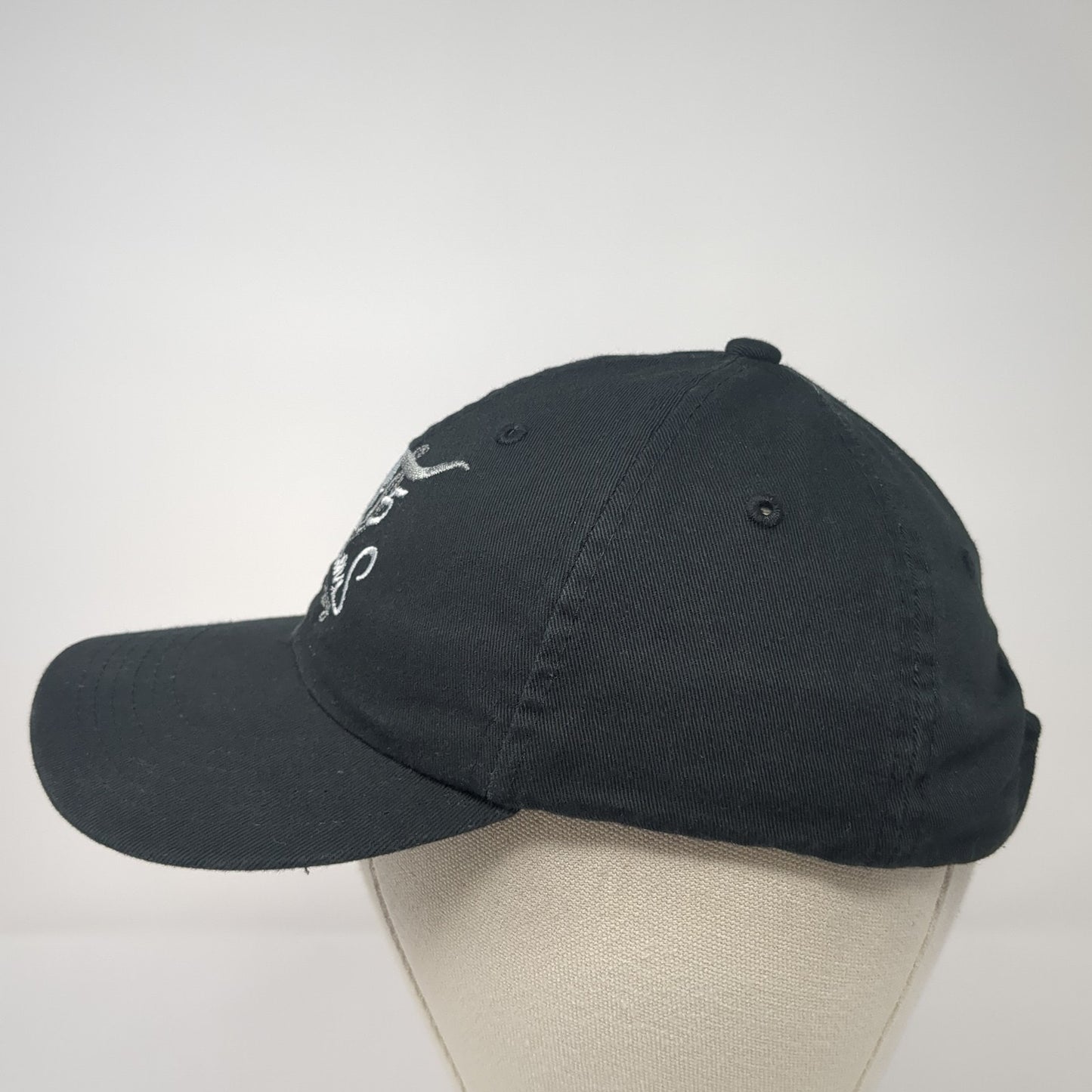 85 Customs Apparel Company Baseball Cap Black Small Adjustable Embroidered
