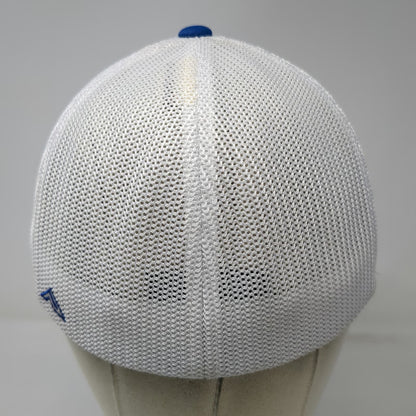 Pacific Headwear Baseball Cap Blue M Action Garage Door Mesh Back Flexfit Hat