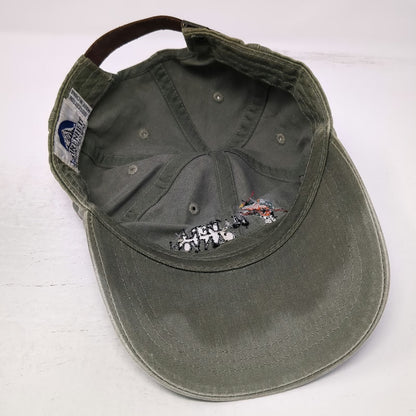 Fahrenheit Baseball Cap Green One Size Madera Canyon Bird Embroidered Strap Hat