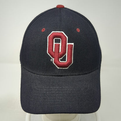 Oklahoma Sooners NCAA Zephyr Cap Black Red White 7 3/8 Fitted Embroidered Hat