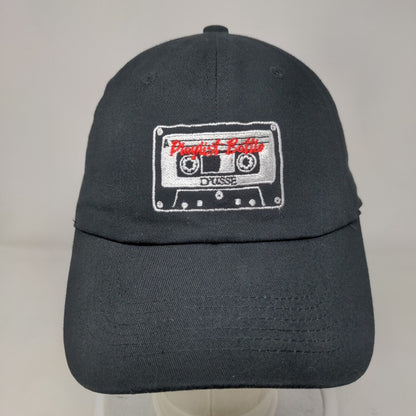 Playlist Bottle D'Usse Slideback Hat Black OSFA Adjustable Embroidered Eikos
