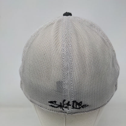Salt Life Fitted Mesh Back Trucker Hat Black OSFM Colorblock 6 Panel