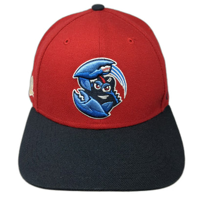 '47 Lakewood Blueclaw MiLB Red Snapback Hat One Size Autographed SAL Patch OSFM