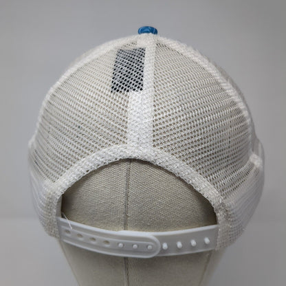 Jug Mountain Ranch Snapback Trucker Hat Blue One Size Mesh Back Pukka