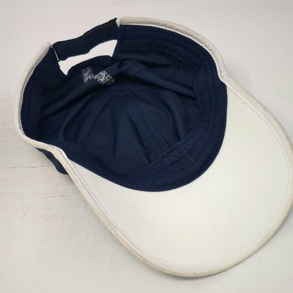 Nike Blue One Size Baseball Cap Hat Piped Brim 3D Logo Navy Strapback