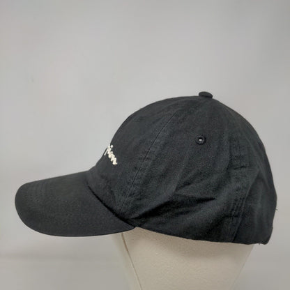 Champion Slideback Hat Black OSFA Adjustable Embroidered 6 Panel Cotton