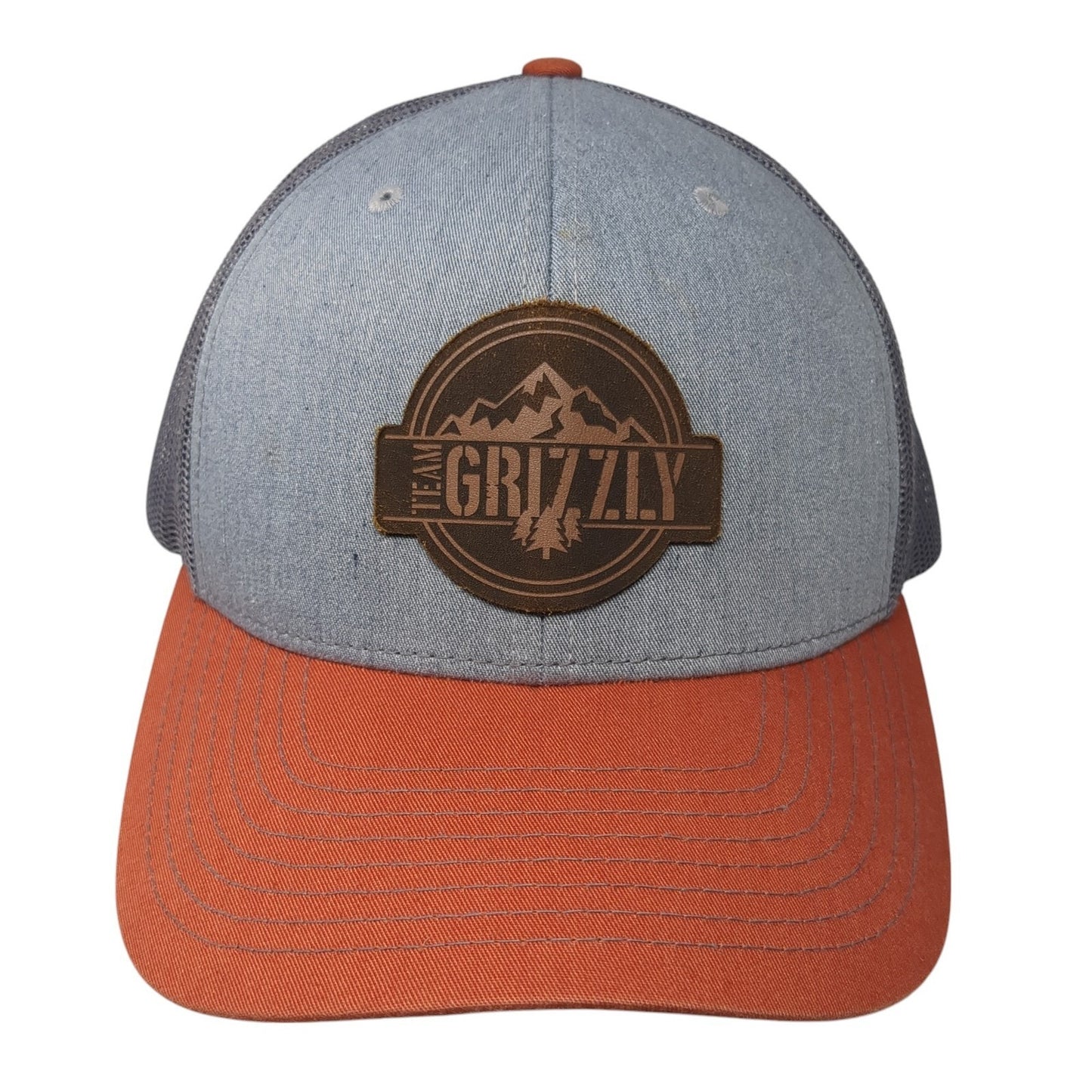 Team Grizzly Trucker Hat Multicolor One Size Adjustable Mesh Back Richardson