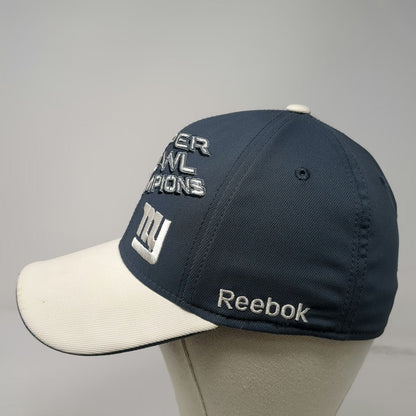 New York Giants NFL Reebok Baseball Cap Blue M Super Bowl XLVI Champions Hat