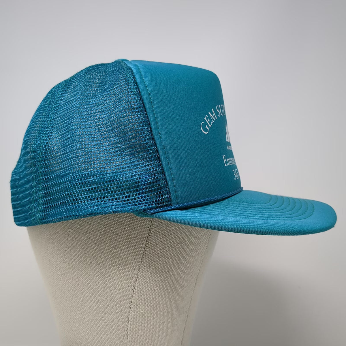 Cameo Trucker Hat Blue OSFM Gem Supply Co-op Ace Hardware Idaho Mesh Snapback