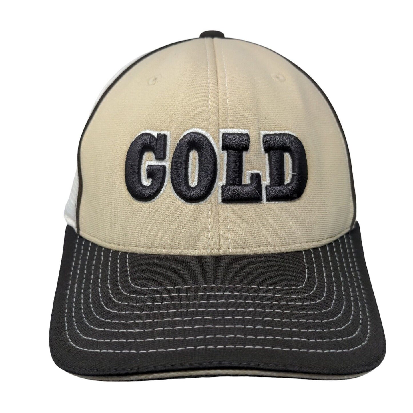 GOLD Fitted Hat Multicolor L/XL Embroidered Flexfit 6 Panel Richardson