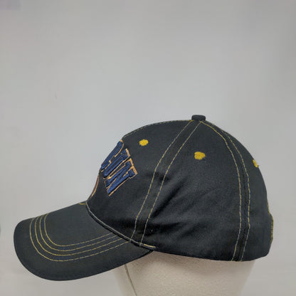 Cancun Baja-Mexico Slideback Hat Black One Size Adjustable Embroidered Cotton