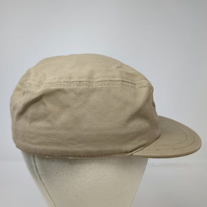 Stormy Kromer Baseball Cap Beige M Made in USA 5 Panel Embroidered Cotton Hat