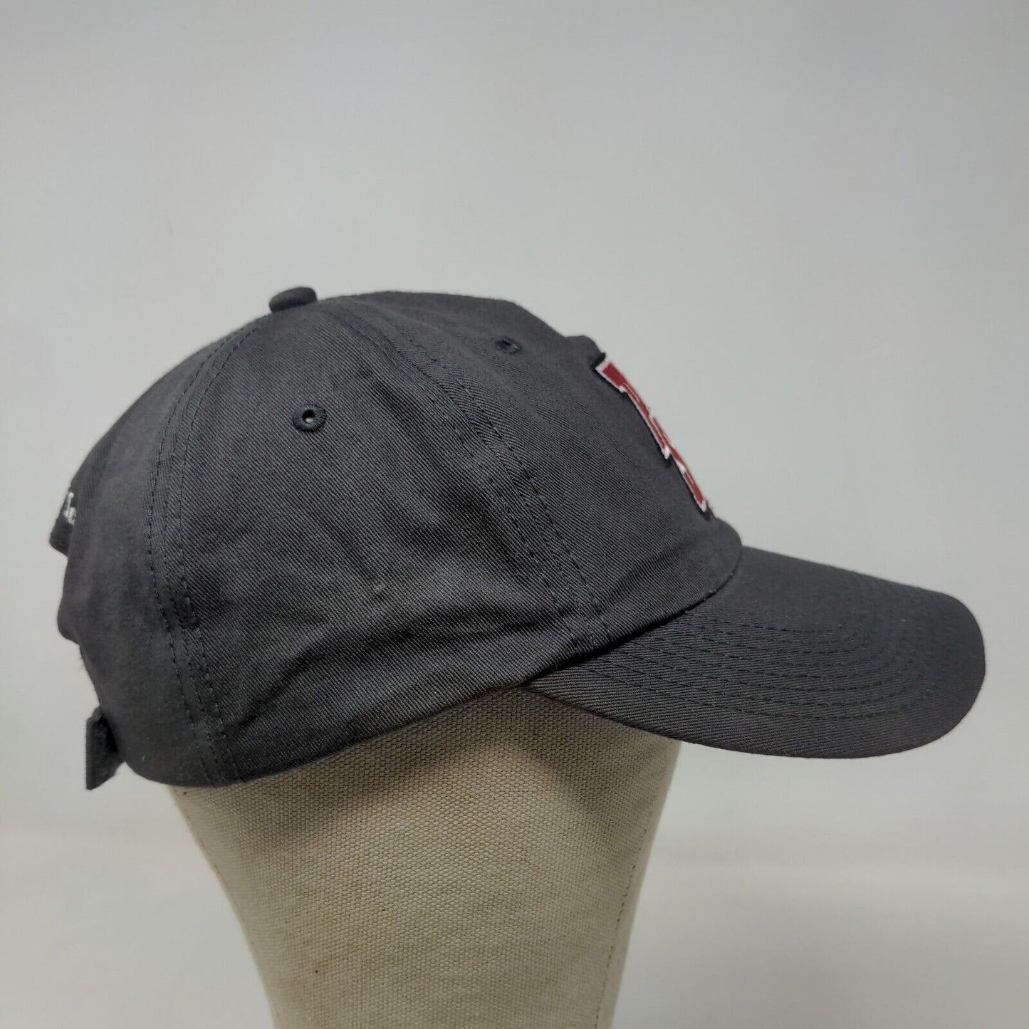 Penn Station Men's Strapback Hat Gray OSFA Embroidered Employee Uniform Logo