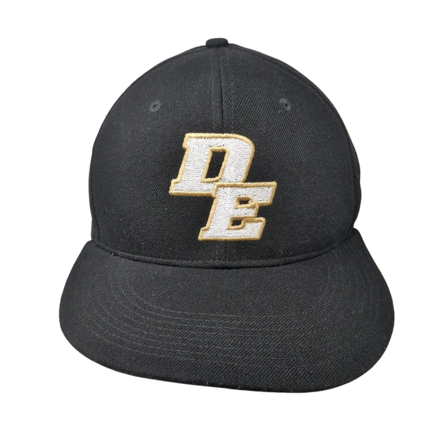 DE Fitted Hat Black M/L Lightweight Embroidered Swoosh Logo 643 Dri-Fit Nike