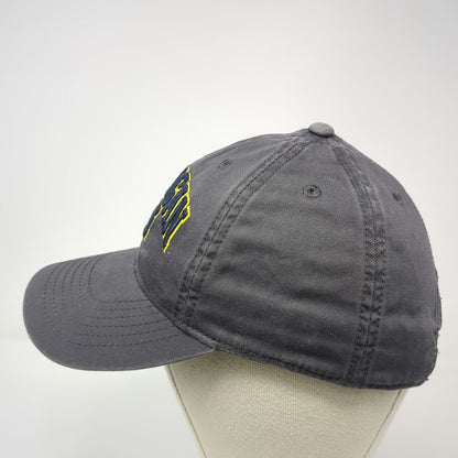 Michigan Wolverines NCAA Legacy Gray Blue Yellow One Size Cap Slideback Logo Hat