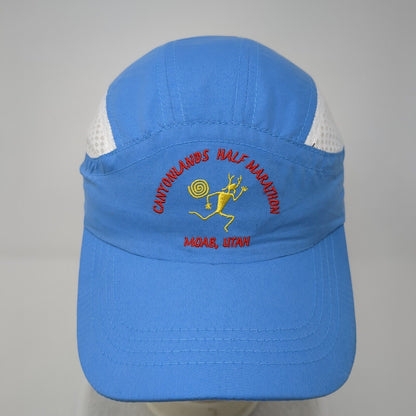 Canyon Lands Half Marathon Moab Litah 5 Panel Cap Blue OS Adjustable Polyester