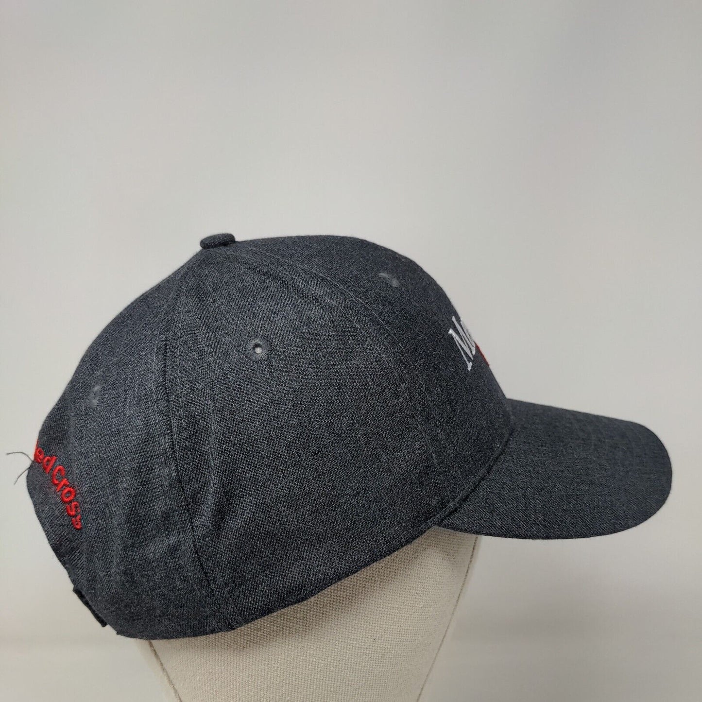 Members For Life Strapback Hat Gray One Size American Red Cross 6 Panel